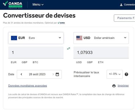 oanda convertisseur